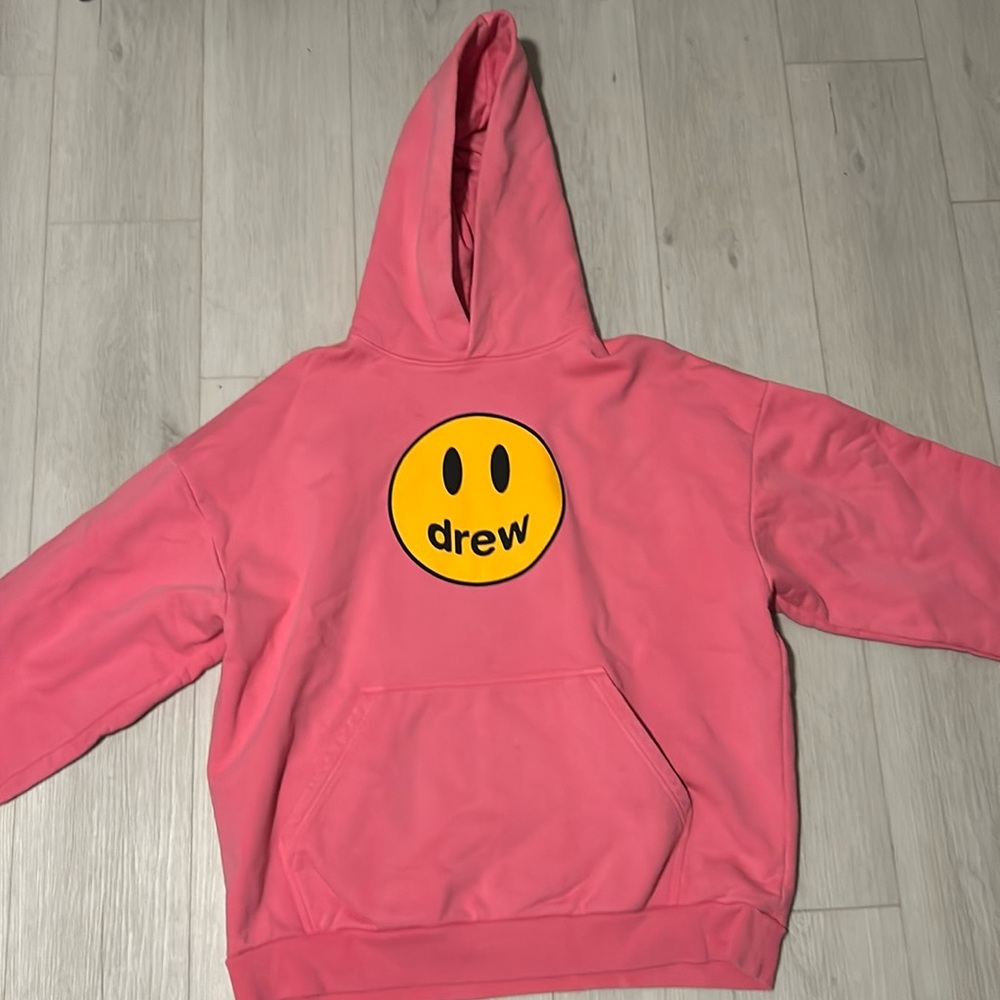Pink drew hoodie
